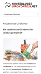 Mobile Screenshot of kostenlosesgirokonto24.net
